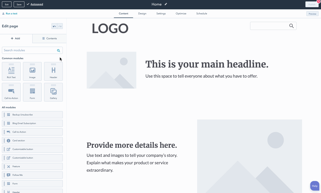 hubspot-drag-and-drop-editor
